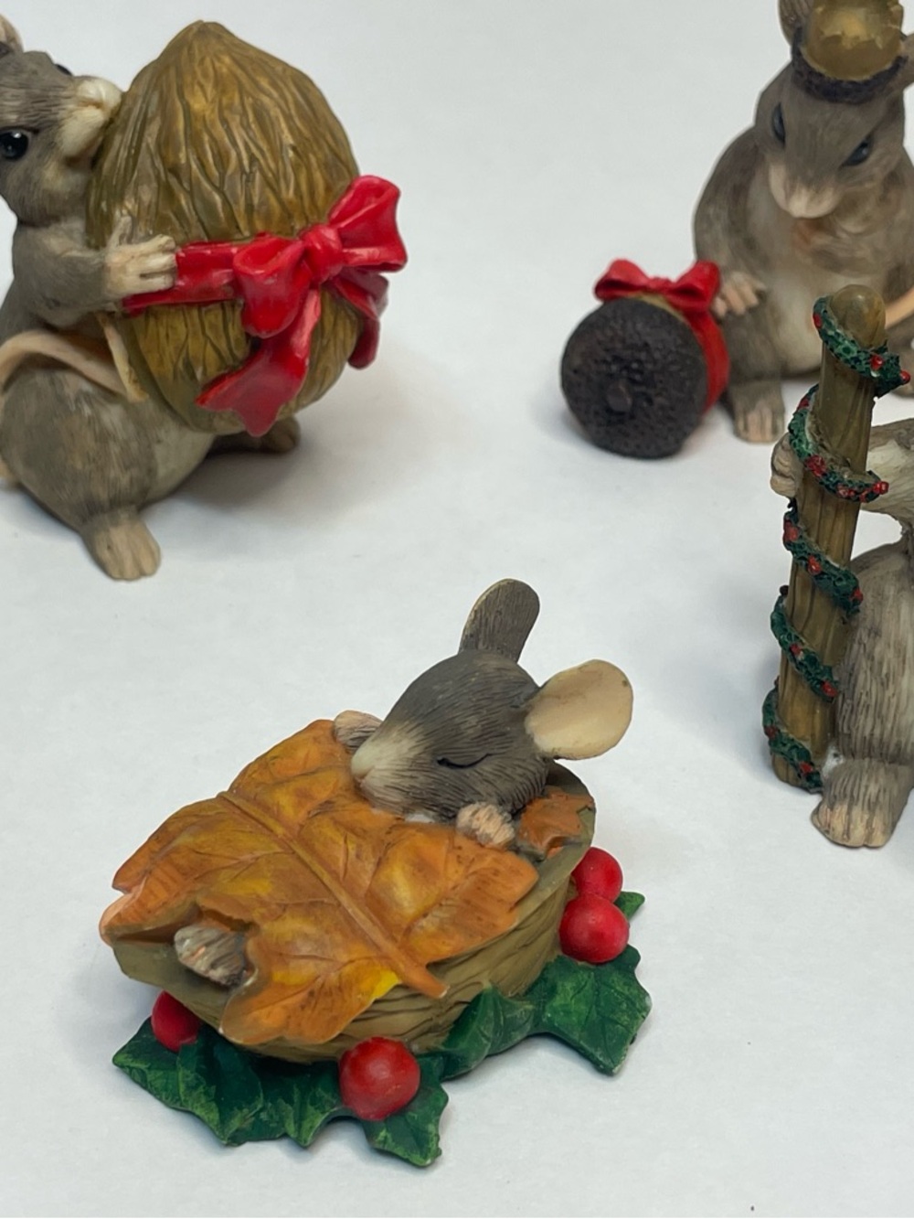 Silvestri Nativity Christmas Mouse Charming Tails Fitz & Floyd Set 9 Piece Rare - Picture 2 of 8